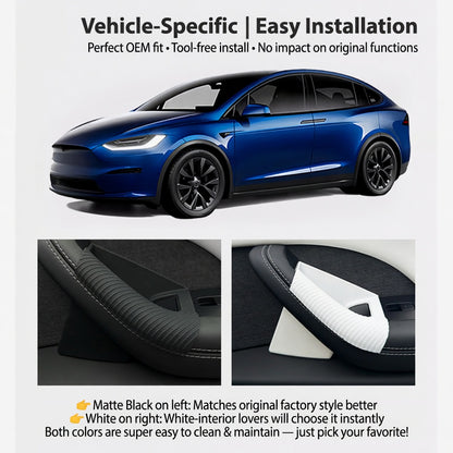 New Tesla Model X Silicone Door Pull Handle Storage Box - Interior Organizer Accessory