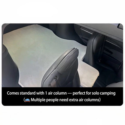 Tesla Model X 6-Seat Car Bed Mattress | Premium Suede Velvet | Exact Custom Fit for 6-Seater | Includes Electric Pump + 4 Air Columns