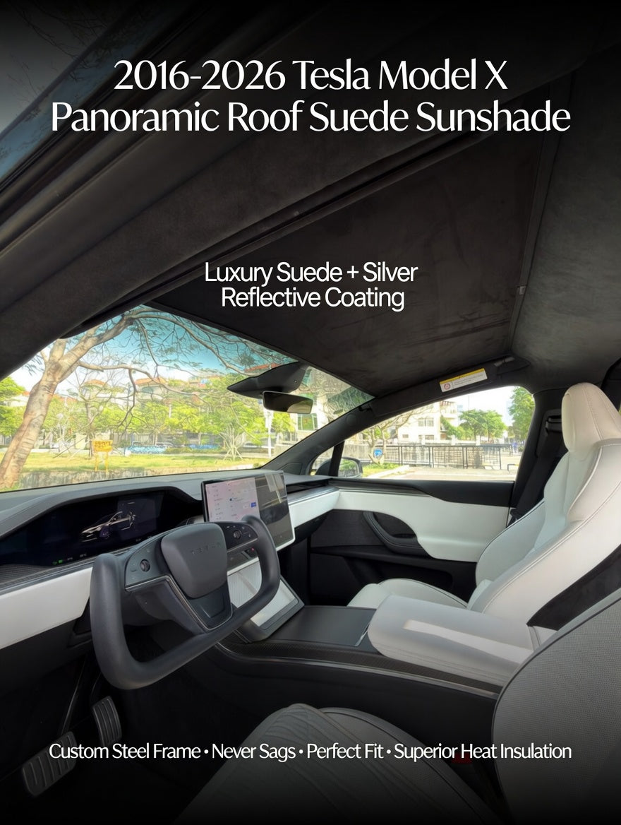 Tesla Model X Sunroof Shade Sun Blocker | Heat Insulation Roof Sunshade