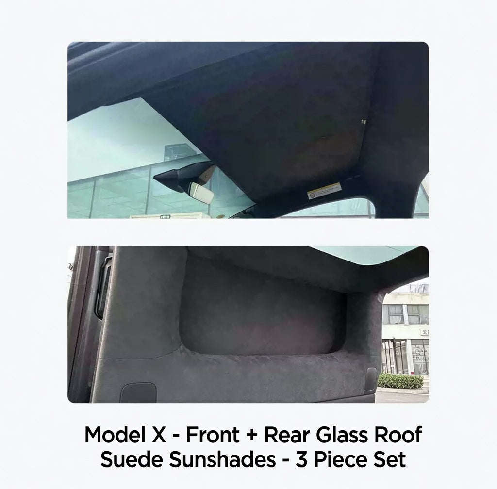 Tesla Model X Sunroof Shade Sun Blocker | Heat Insulation Roof Sunshade