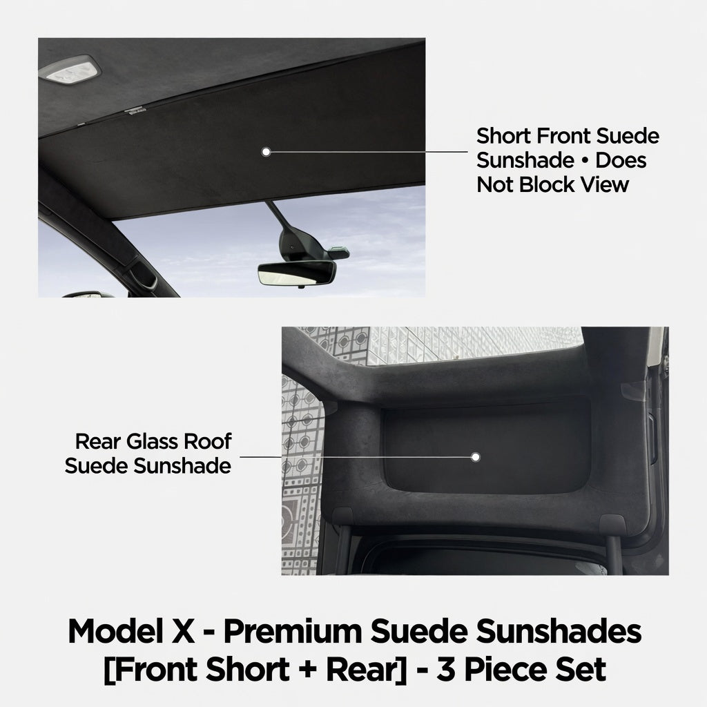 Tesla Model X Sunroof Shade Sun Blocker | Heat Insulation Roof Sunshade