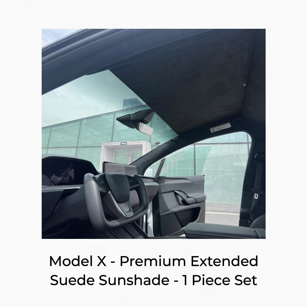 Tesla Model X Sunroof Shade Sun Blocker | Heat Insulation Roof Sunshade